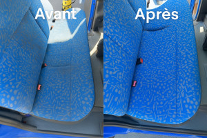 Photo de galerie - Nettoyage sièges auto en profondeur 