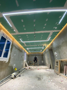 Photo de galerie - Voici quelques exemples de travaux en plaques de plâtre. 