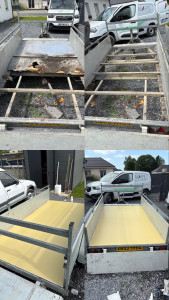 Photo de galerie - Changement Sol Remorque 