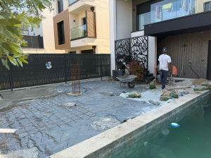 Photo de galerie - Béton dalle 100m2 terrasse 