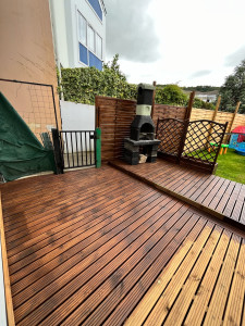 Photo de galerie - Pose terrasse , puis lasuré