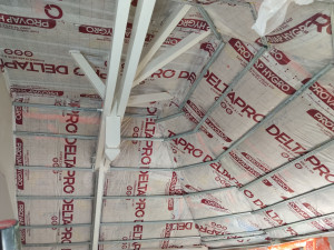 Photo de galerie - Réalisation d'isolation avec membrane.
