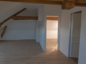Photo de galerie - Réfection totale d'un appartement (murs et plafonds en placo avec isolation,  enduit, peinture et pose de parquet au sol)