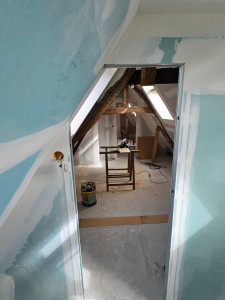 Photo de galerie - Grenier après isolation et placo