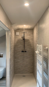Photo de galerie - Création de salle de bain clé en main ✍️ ( carrelage, plaquage, sol, plomberie, électricité ) 