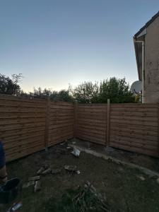 Photo de galerie - Pose de clôture en bois 