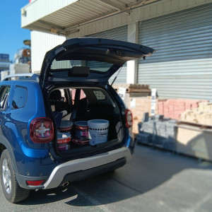 Photo de galerie - Du 2 au 7 mars j effectue une mission de transports de matériels de rénovation pour 2 logements à Mulhouse. Courses à BricoD et Confo. 