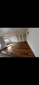 Photo de galerie - Pose d’un carrelage effet bois 