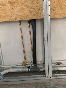 Photo de galerie - Pose de tuyau d’évacuation +pose arrivée d’eau 