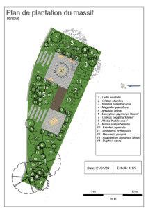 Photo de galerie - Exemple de plan de plantation de massif 