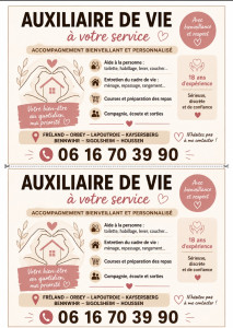 Photo de galerie - Auxiliaire de vie 