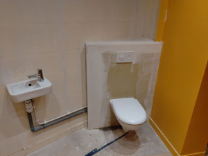 Photo de galerie - Pose cuvette 