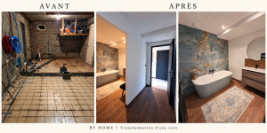 Photo de galerie - Transformation d'une cave en différentes pièces dont une salle de bain