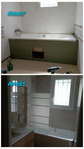 Photo de galerie - Rénovation complète d'une salle de bain modernisée