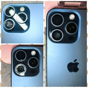 Photo de galerie - Remplacement lentille de protection de objectif photo sur iphone 15 pro max 