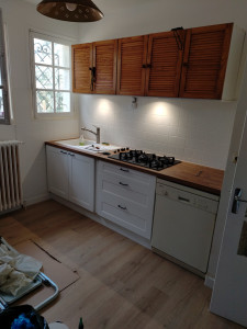 Photo de galerie - Montage et installation de cuisines et pose de parquet 