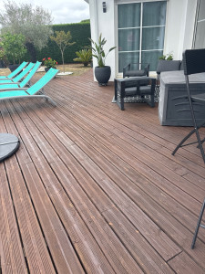 Photo de galerie - Réfection d’une terrasse, très très abîmée avec saturateur
