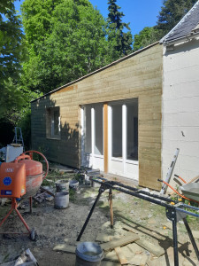 Photo de galerie - Facade bois sur extention