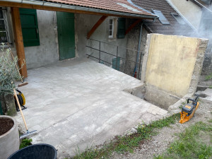 Photo de galerie - Pose d’une clôture et de lame terrasse en bois