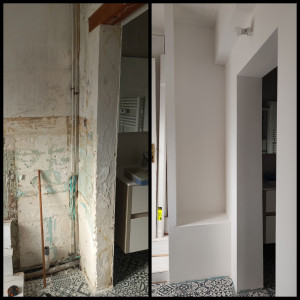 Photo de galerie - Pose de placo, cloisonnement 