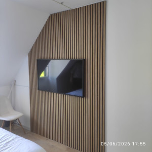 Photo de galerie - Pose d'une décoration murale 
