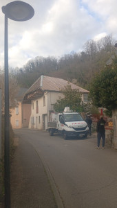 Photo de galerie - Pose de bâche étanche 