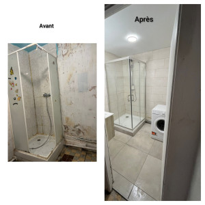 Photo de galerie - Douche complète carrelage 