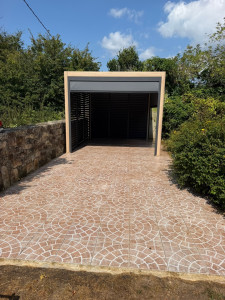 Photo de galerie - Installation d’une Pergola Bioclimatique et nettoyage d’une terrasse 