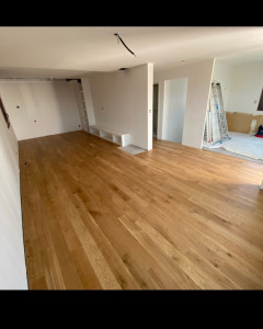 Photo de galerie - Pose de parquet, création de cloison placo,rénovation complète de l'appartement 