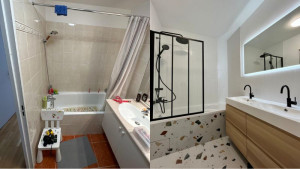 Photo de galerie - Rénovation salle de bain pièce unique 