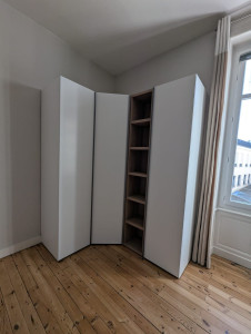 Photo de galerie - Installation dressing d'angle
