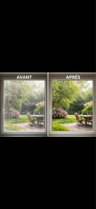 Photo de galerie - Nettoyage de vitres