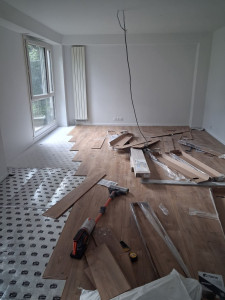 Photo de galerie - Pose de parquet-Revêtement de sol