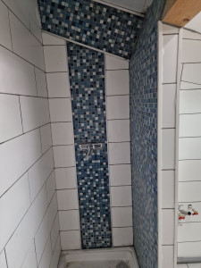 Photo de galerie - Pose carrelage salle de bain