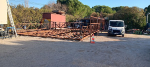 Photo de galerie - Réalisation d'une boutique montable de 16mx8m 