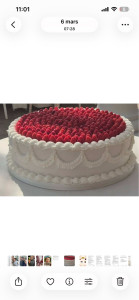 Photo de galerie - Italien cake fruits rouges ganache montée vanille Molly cake vanille 
