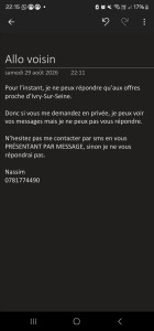Photo de galerie - Si je ne réponds pas, voilà la raison et comment me contacter jusqu'à ce que mon problème soit résolu.