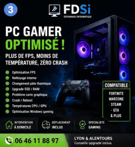 Photo de galerie - Dépannage et optimisation PC gamer