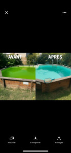 Photo de galerie - Rattrapage d'une piscine verte