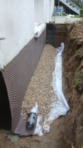 Photo de galerie - Protection soubassement, drain