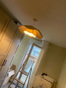 Photo de galerie - Installation d'un lustre