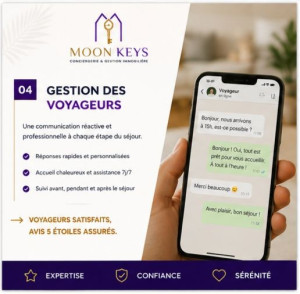 Photo de galerie - GESTION DES VOYAGEURS
Une communication réactive et professionnelle avant, pendant et après chaque séjour.