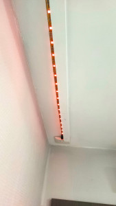 Photo de galerie - Installation de bande à LED au plafond