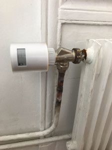 Photo de galerie - Installation d’un robinet thermostatique connecté