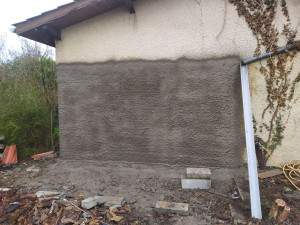 Photo de galerie - Réalisation crepis extérieur en essayant avoir les même motif que ancien avec peinture en finition 