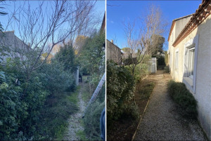 Photo de galerie - Avant/Après sur une allée délaissée 
