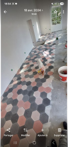 Photo de galerie - Carreaux de ciment exagonaux 