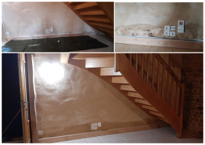 Photo de galerie - Réfection enduit intérieur