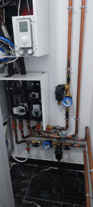 Photo de galerie - Pose pompe à chaleur air/eau Atlantic 