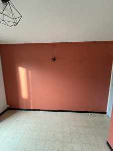 Photo de galerie - Peinture du Mur couleur terracotta